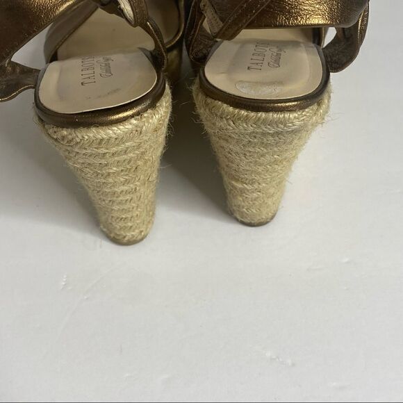 Talbots | Wedge Gold Sandals - Picture 5 of 7